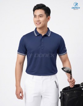 Áo thể thao nam MC-9156 Navy phối trắng